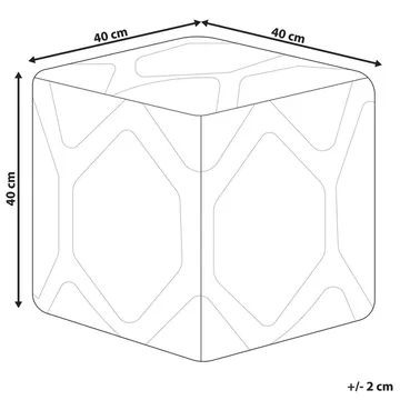 Sekk Rojhan - Beige, Blå - Møbler - Stoler - Krakk - Puff