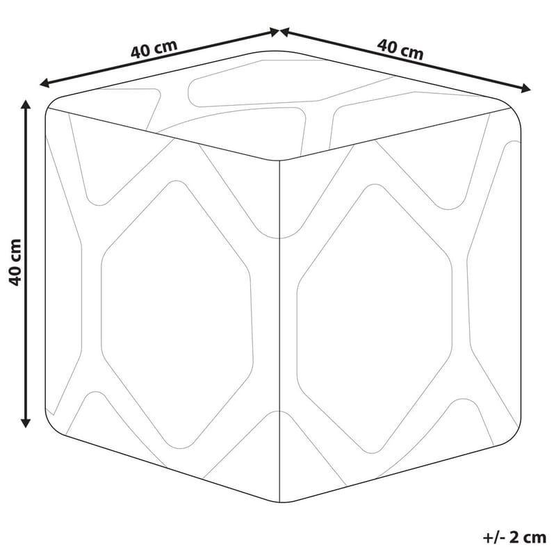 Sekk Rojhan - Beige, Blå - Møbler - Stoler - Krakk - Puff