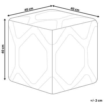 Sekk Rojhan - Beige, Rosa - Møbler - Stoler - Krakk - Puff