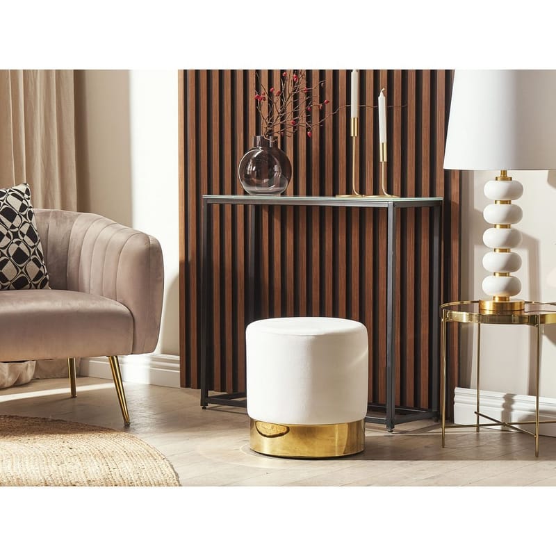 Sekk Sophia - Hvit, gull - Møbler - Stoler - Krakk - Puff