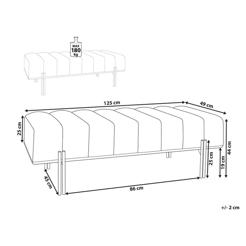 Sengebenk Carey - Møbler - Gangmøbler - Gangbenk