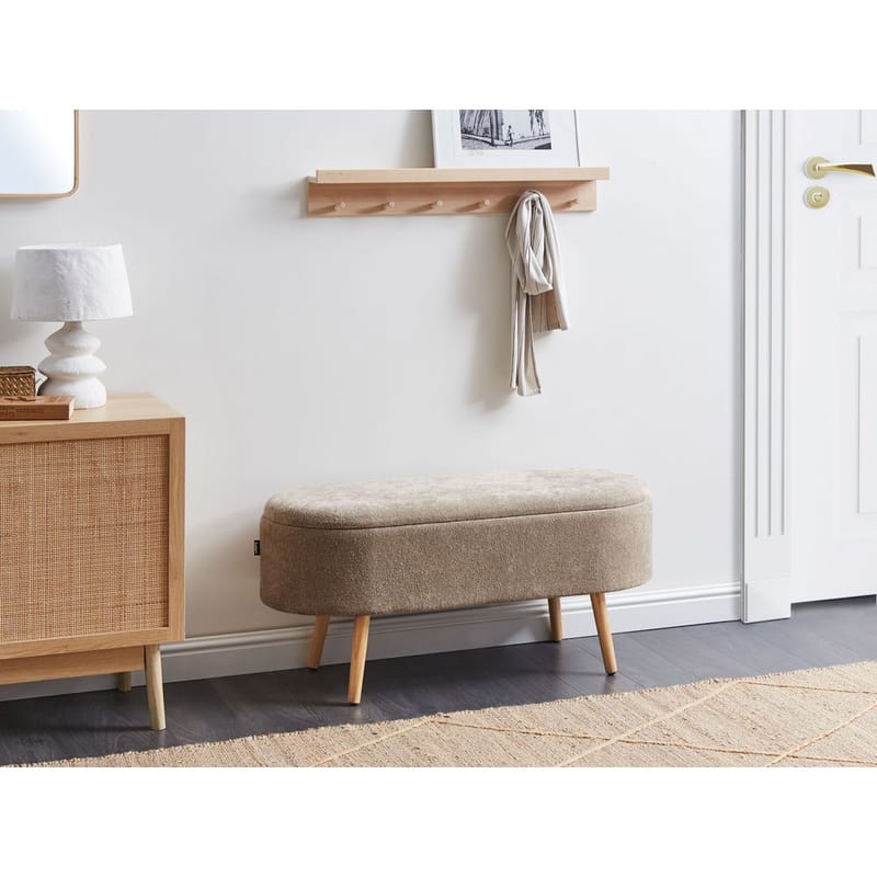 Sengebenk Oklahoma - Brun, lyst tre - Interiør - Dekorasjon & innredningsdetaljer - Dekorbeslag - Beslag - Møbelben