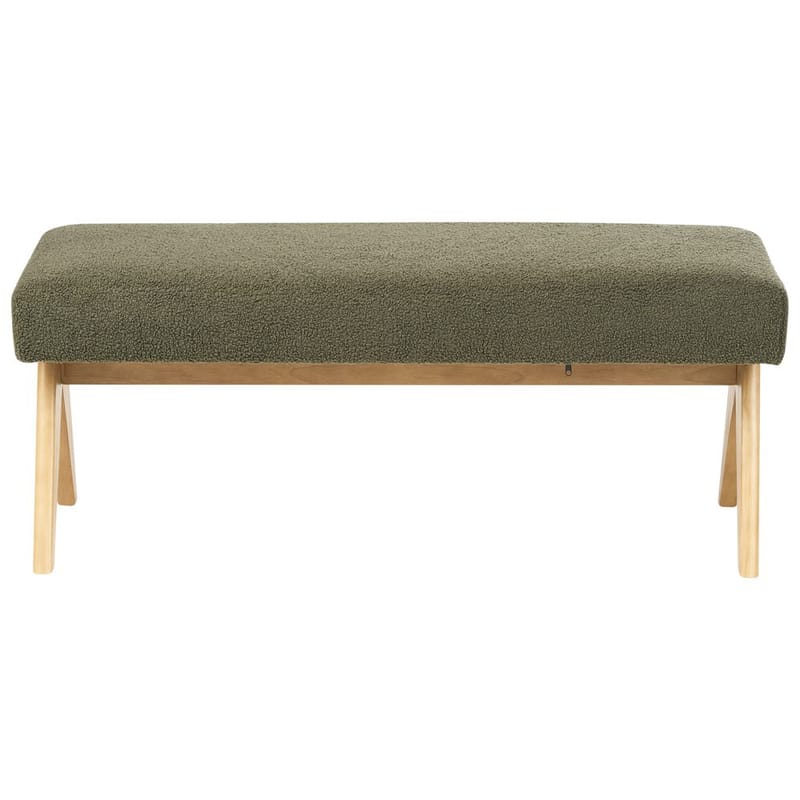 Sengebenk Tamre - Grønn, lyst tre - Møbler - Stoler - Krakk - Fotskammel