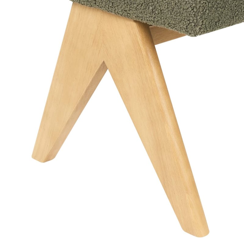 Sengebenk Tamre - Grønn, lyst tre - Møbler - Stoler - Krakk - Fotskammel