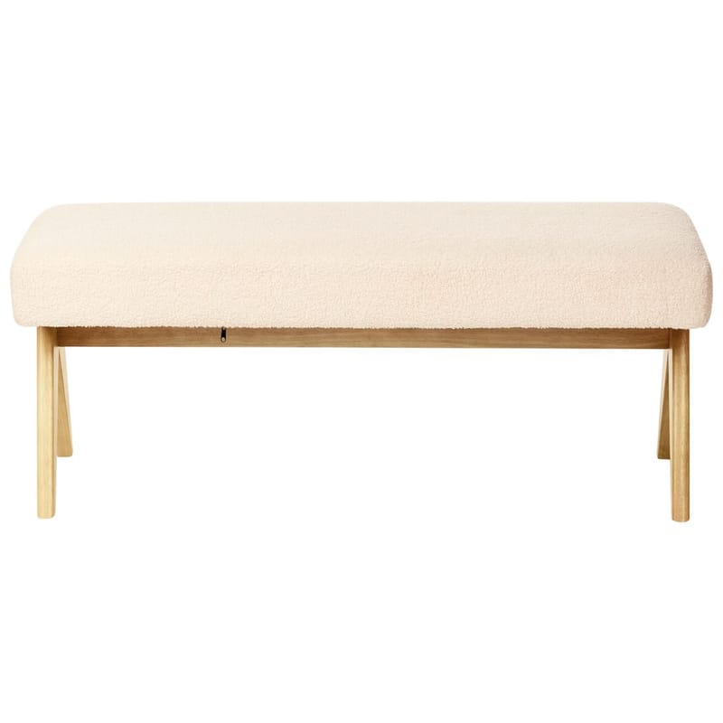 Sengebenk Tamre - Hvit, lyst tre - Møbler - Stoler - Krakk - Fotskammel