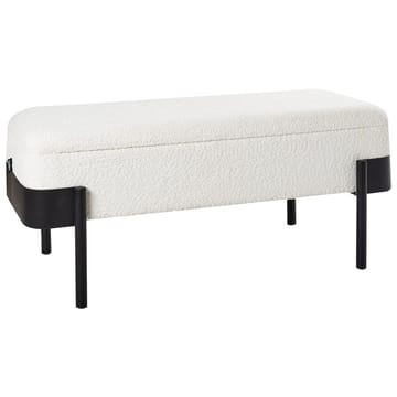 Sengebenk Warren - Hvit, Svart - Møbler - Stoler - Krakk - Fotskammel