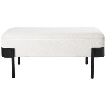 Sengebenk Warren - Hvit, Svart - Møbler - Stoler - Krakk - Fotskammel