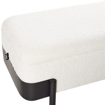 Sengebenk Warren - Hvit, Svart - Møbler - Stoler - Krakk - Fotskammel