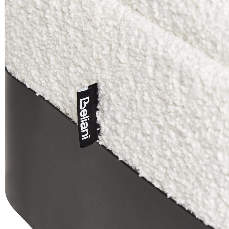 Sengebenk Warren - Hvit, Svart - Møbler - Stoler - Krakk - Fotskammel