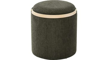 Serano puff med trehåndtak 40 cm rund - Grønn - Møbler - Stoler - Krakk - Puff