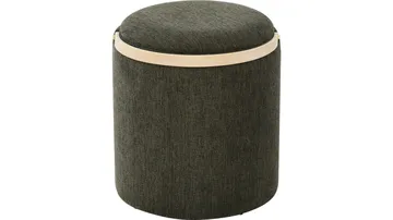 Serano puff med trehåndtak 40 cm rund - Grønn - Møbler - Stoler - Krakk - Puff