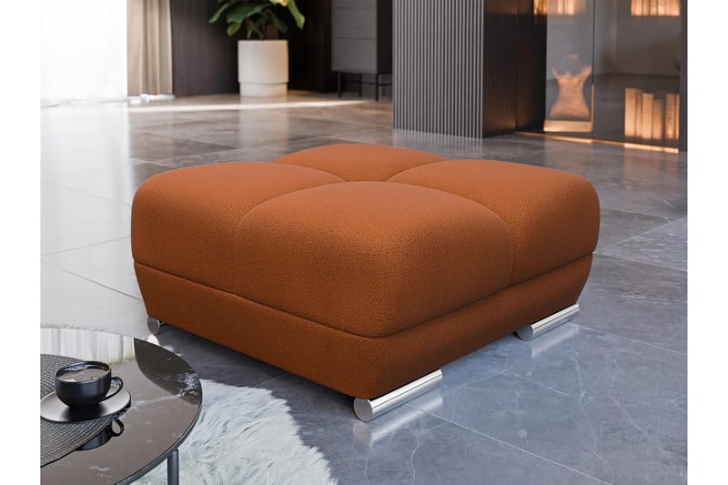 Simerly Fotskammel 90 cm - Oransje - Møbler - Stoler - Krakk - Fotskammel