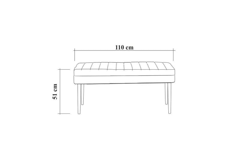 Sittekrakk Vinadi 90 cm - Brun - Møbler - Stoler - Krakk