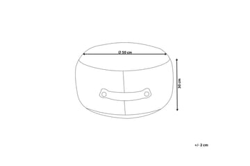 Sittepuff Adlana Beige - Beige - Møbler - Stoler - Krakk - Puff