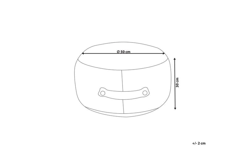 Sittepuff Adlana Beige - Beige - Møbler - Stoler - Krakk - Puff