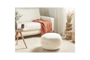Sittepuff Adlana Lysebeige - Lysebeige - Møbler - Stoler - Krakk - Puff