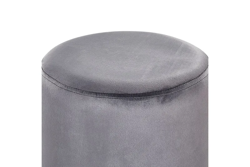 Sittepuff Brigitte Grå/Sølv - Grå/Sølv - Møbler - Stoler - Krakk - Puff