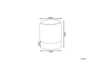 Sittepuff Brigitte Rosa/Sølv - Rosa/Sølv - Møbler - Stoler - Krakk - Puff