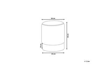 Sittepuff Brigitte Rosa/Sølv - Rosa/Sølv - Møbler - Stoler - Krakk - Puff