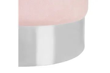 Sittepuff Brigitte Rosa/Sølv - Rosa/Sølv - Møbler - Stoler - Krakk - Puff