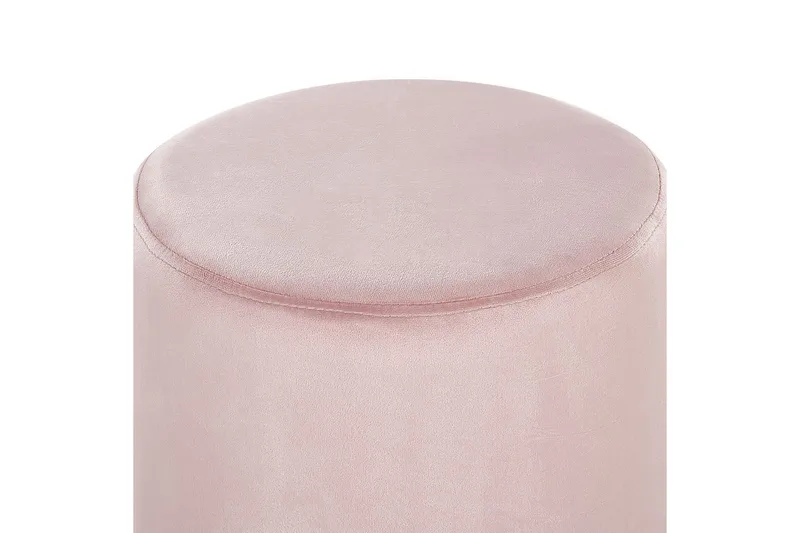 Sittepuff Brigitte Rosa/Sølv - Rosa/Sølv - Møbler - Stoler - Krakk - Puff