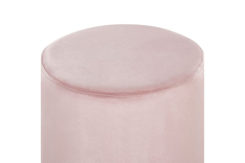 Sittepuff Brigitte Rosa/Sølv - Rosa/Sølv - Møbler - Stoler - Krakk - Puff