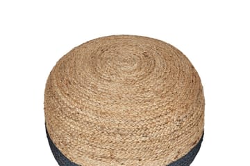 Sittepuff Duki Natur/beige/blå - Natur/beige/blå - Møbler - Stoler - Krakk - Puff