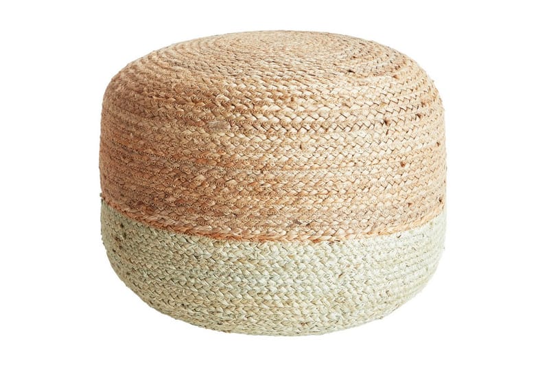 Sittepuff Duki Natur/Beige/Grønn - Natur/Beige/Grønn - Møbler - Stoler - Krakk - Puff