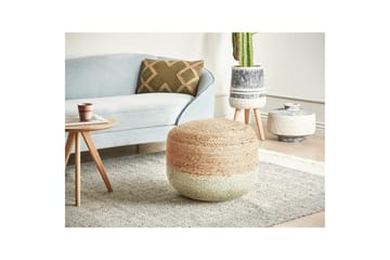 Sittepuff Duki Natur/Beige/Grønn - Natur/Beige/Grønn - Møbler - Stoler - Krakk - Puff