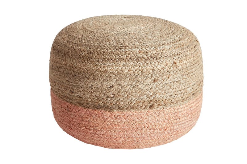 Sittepuff Duki Natur/Beige/Rosa - Natur/Beige/Rosa - Møbler - Stoler - Krakk - Puff