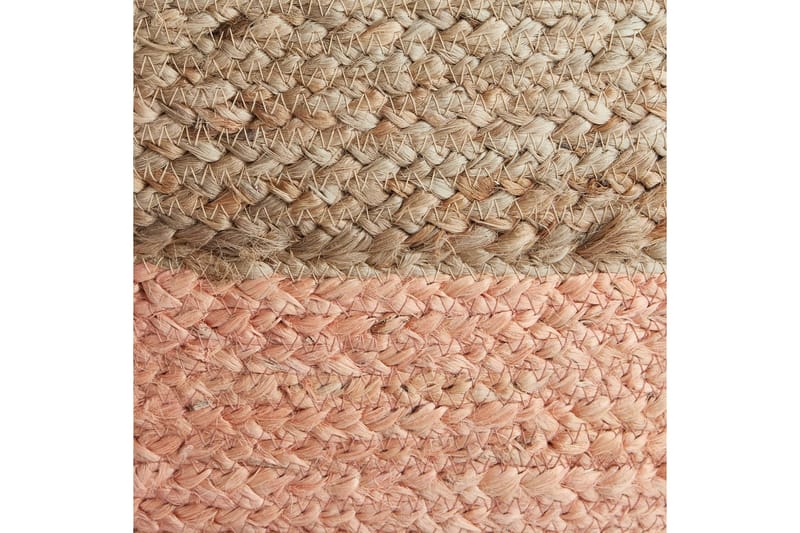 Sittepuff Duki Natur/Beige/Rosa - Natur/Beige/Rosa - Møbler - Stoler - Krakk - Puff