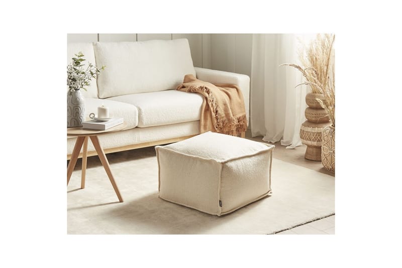 Sittepuff Sherali Beige - Beige - Møbler - Stoler - Krakk - Puff