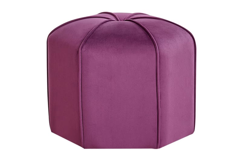 Sittepuff Wishek Fiolett - Fiolett - Møbler - Stoler - Krakk - Puff