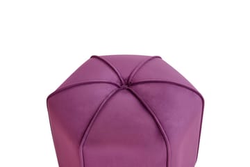 Sittepuff Wishek Fiolett - Fiolett - Møbler - Stoler - Krakk - Puff