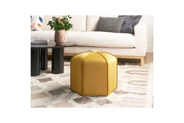 Sittepuff Wishek Gul - Gul - Møbler - Stoler - Krakk - Puff