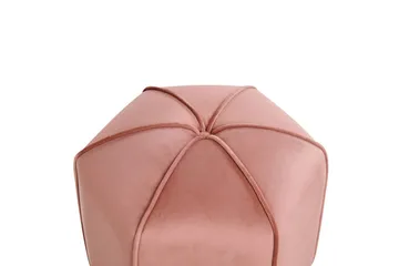 Sittepuff Wishek Rosa - Rosa - Møbler - Stoler - Krakk - Puff