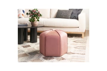Sittepuff Wishek Rosa - Rosa - Møbler - Stoler - Krakk - Puff