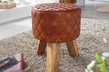 Soans Sittepuff - Brun - Møbler - Stoler - Krakk