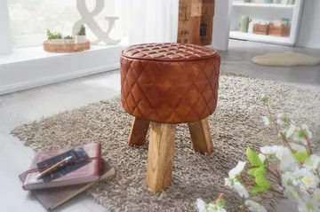 Soans Sittepuff - Brun - Møbler - Stoler - Krakk