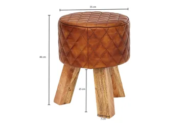 Soans Sittepuff - Brun - Møbler - Stoler - Krakk