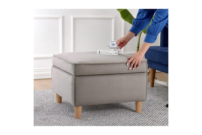 Sufian Fotskammel 63 cm - Brun - Møbler - Stoler - Krakk - Fotskammel
