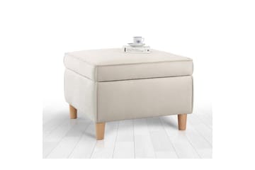 Sufian Fotskammel 63 cm - Cremehvit - Møbler - Stoler - Krakk - Fotskammel
