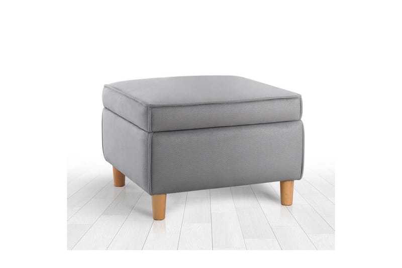 Sufian Fotskammel 63 cm - Grå - Møbler - Stoler - Krakk - Fotskammel
