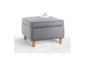 Sufian Fotskammel 63 cm - Grå - Møbler - Stoler - Krakk - Fotskammel