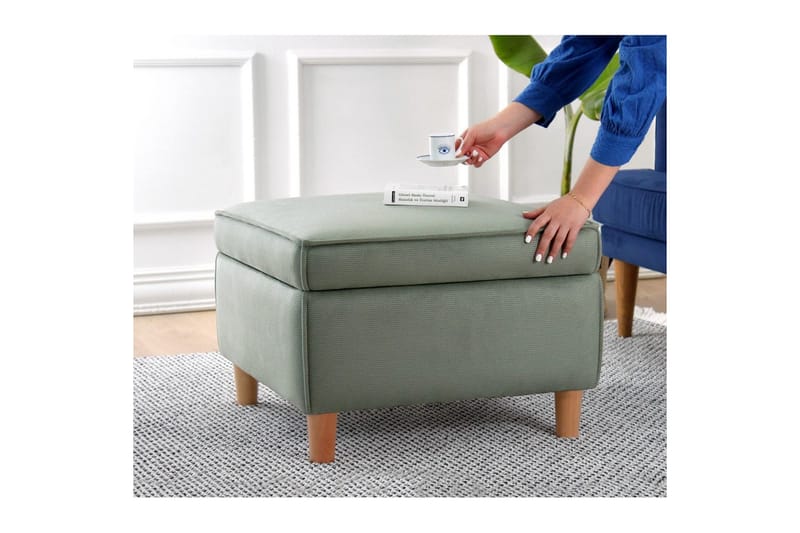 Sufian Fotskammel 63 cm - Grön - Møbler - Stoler - Krakk - Fotskammel