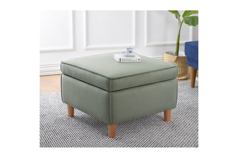 Sufian Fotskammel 63 cm - Grön - Møbler - Stoler - Krakk - Fotskammel