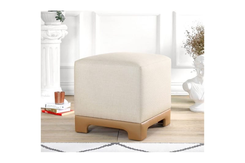 Sufian Saccosekk Utendørs 50 cm - Beige/Cremehvit - Møbler - Stoler - Krakk - Puff