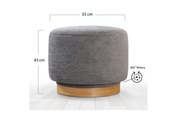 Sufian Saccosekk Utendørs 55 cm - Antrasitt - Møbler - Stoler - Krakk - Puff