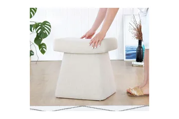 Thyrosin Sittepuff Utomhus 38 cm - Krem - Møbler - Stoler - Krakk - Puff