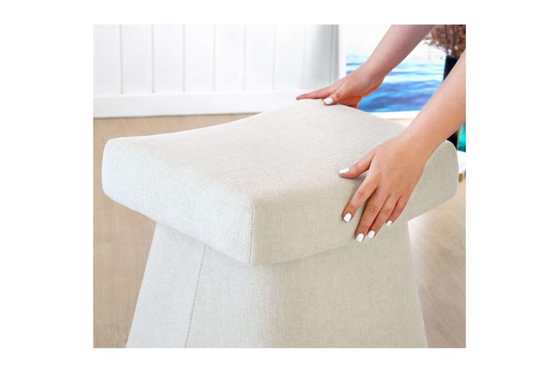 Thyrosin Sittepuff Utomhus 38 cm - Krem - Møbler - Stoler - Krakk - Puff